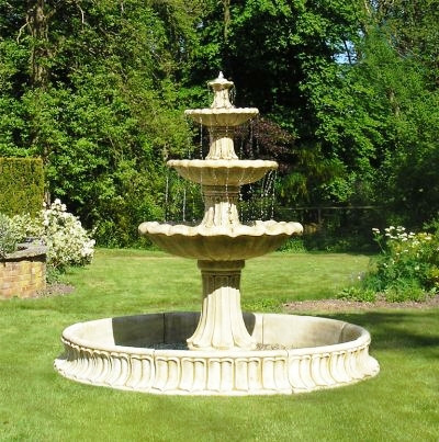 Fontaine, de, jardin, travaux, de, rénovation, Marrakech 